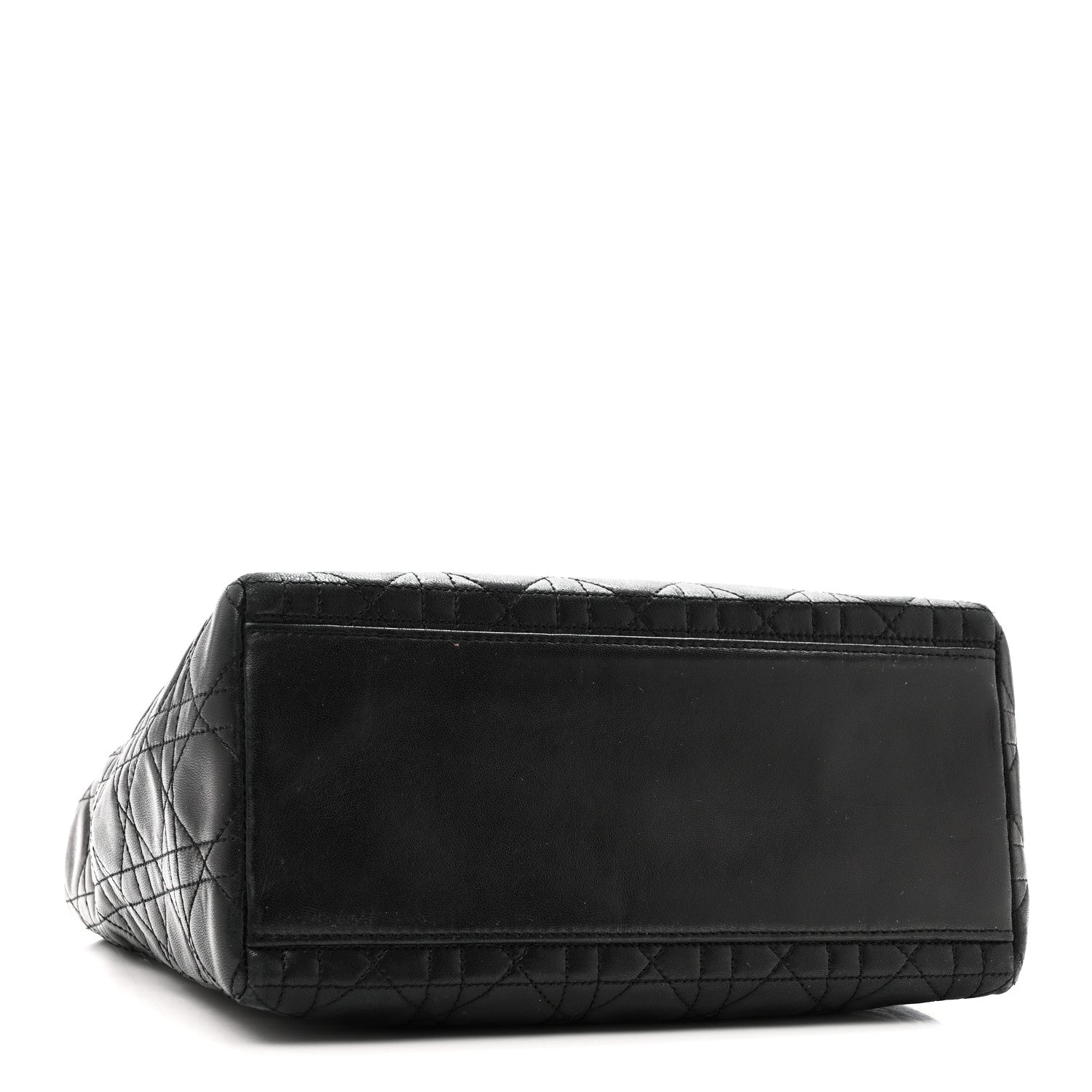 Lambskin Cannage Medium Lady D1OR Black