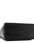 Lambskin Cannage Medium Lady D1OR Black