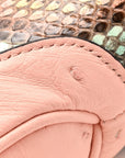 Snakeskin Ostrich Calfskin Small Jackie 1961 Hobo Pink Multicolor