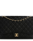 Caviar Maxi Single Flap Black