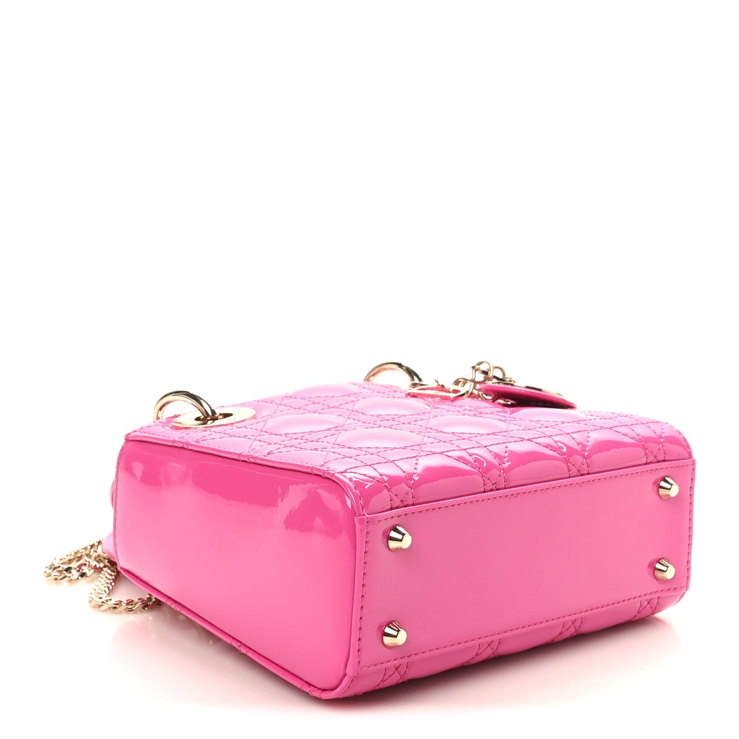 Patent Cannage Mini Lady D1OR Pink