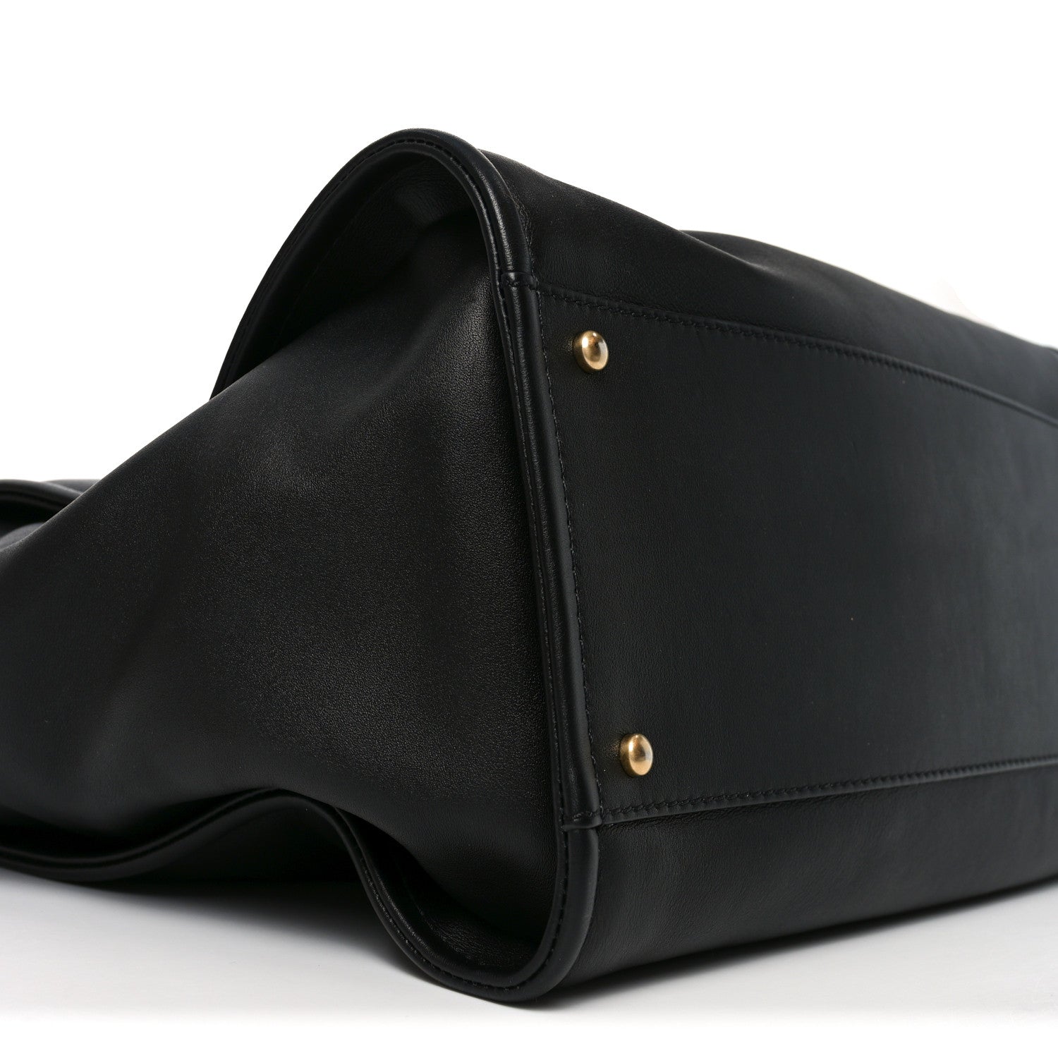 Calfskin Medium Deauville Tote Black Multicolor