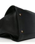 Calfskin Medium Deauville Tote Black Multicolor