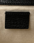 Pebbled Calfskin Small Dionysus Shoulder Bag Black