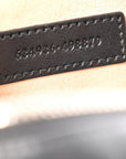 Calfskin Matelasse Aria GG Marmont Chain Shoulder Bag Black