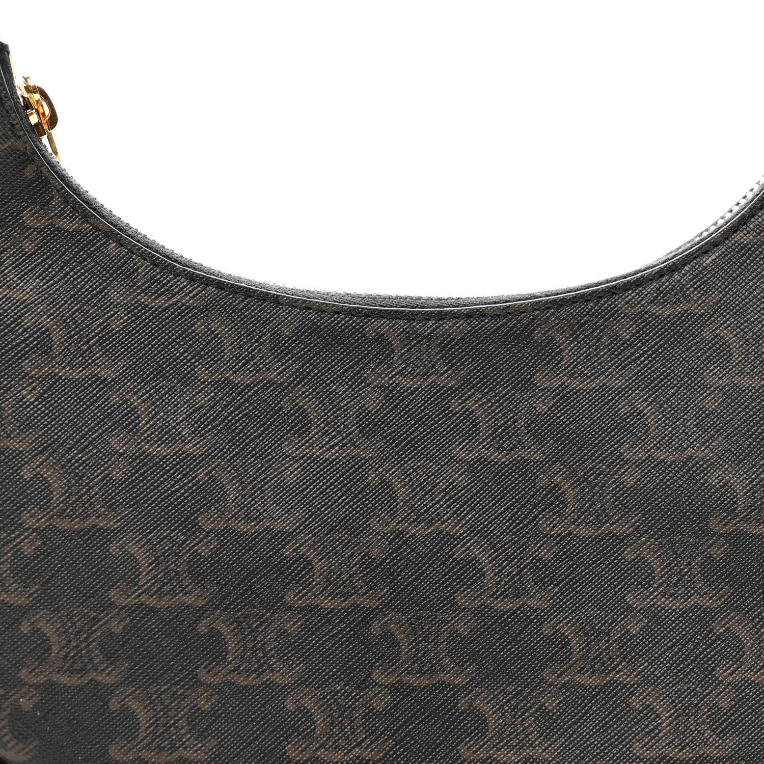 Triomphe Canvas Calfskin Ava Shoulder Bag Tan