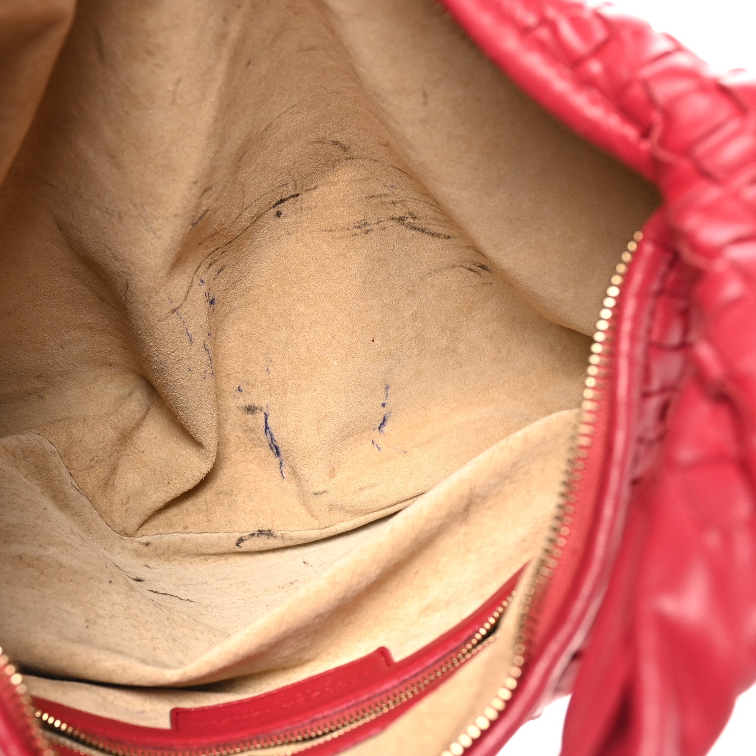 Nappa Intrecciato Small Veneta Hobo Cassis