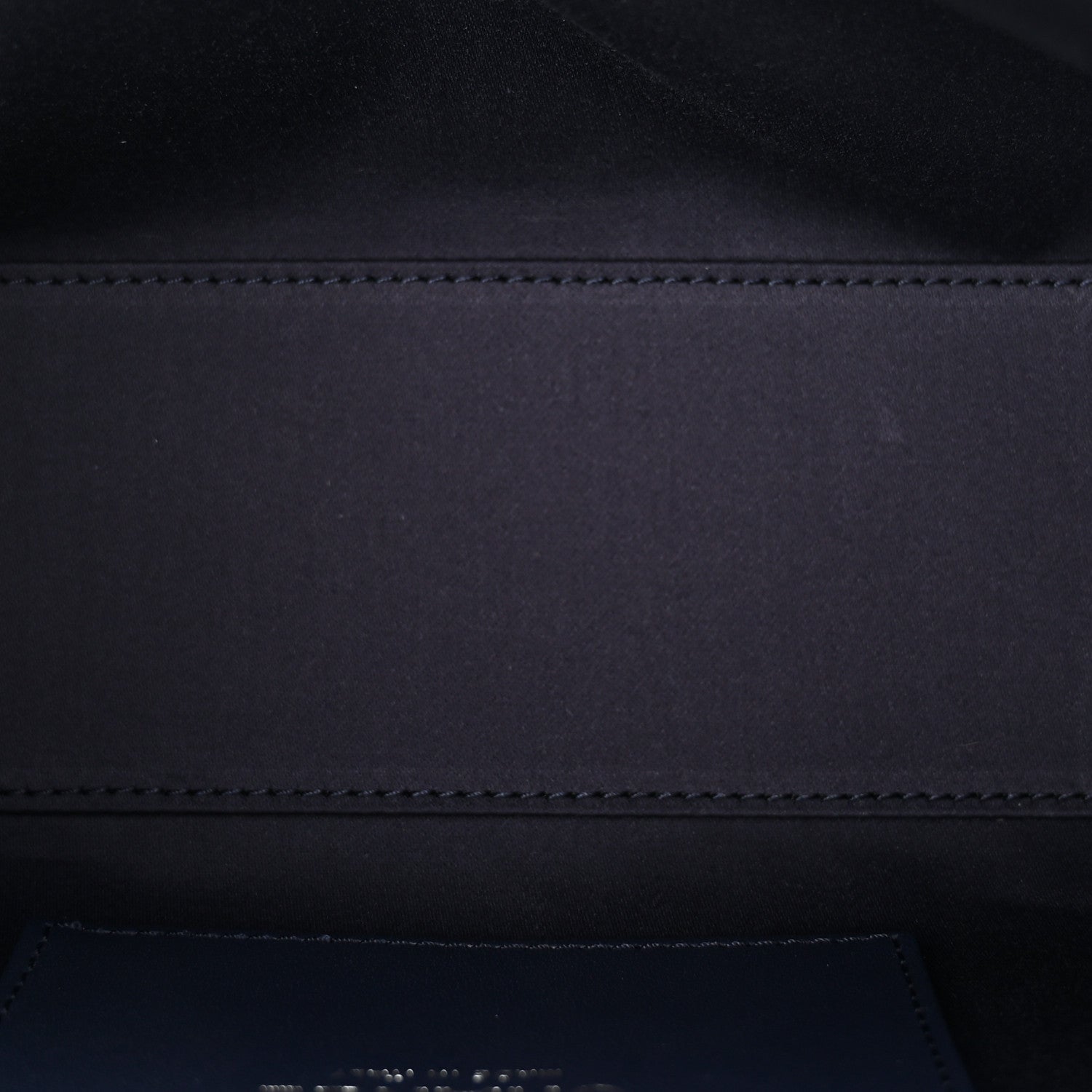 Metallic Caviar Quilted Mini CHNL 25 Handbag Dark Blue