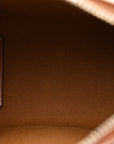 Triomphe Canvas Calfskin Mini Boston Bag Tan