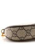 GG Supreme Monogram Textured Dollar Calfskin Mini Ophidia Chain Bag Beige Ebony