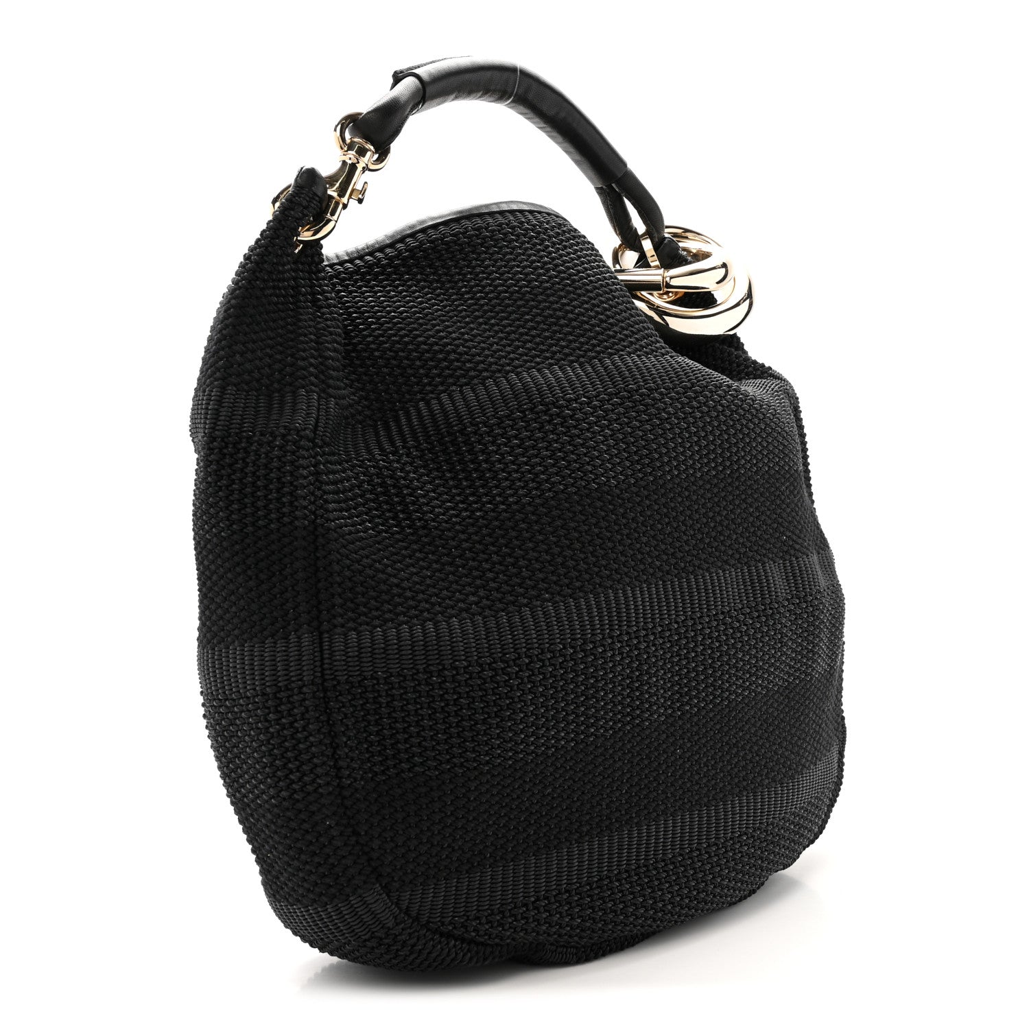 Raffia Large Sky Hobo Black