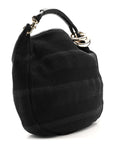 Raffia Large Sky Hobo Black