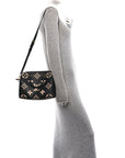 Empreinte Monogram Giant Speedy Bandouliere 25 Black Beige