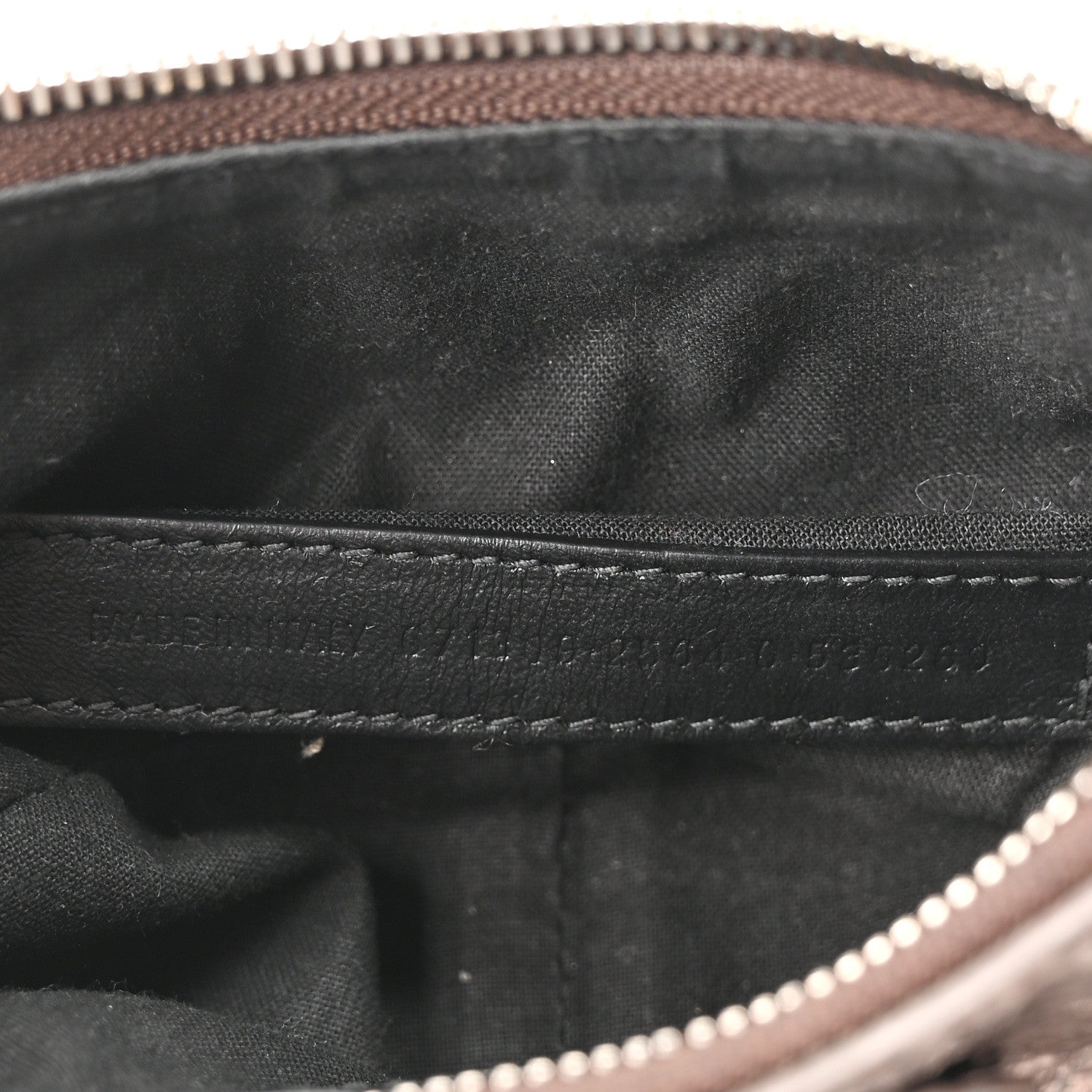 Metallic Agneau Arena Le Cagole Shoulder Bag XS Dark Bronze