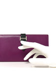 Tadelakt Lizard Bearn Gusset Wallet Anemone Vert