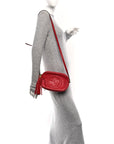 Pebbled Calfskin Small Soho Disco Bag Tabasco Red