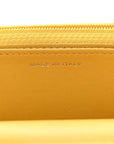 Lambskin Quilted Wallet On Chain WOC Yellow