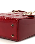 Patent Cannage Small My ABCD1OR Lady D1OR Cherry Red