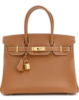 Epsom Birkin 30 Gold