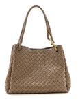Nappa Intrecciato Large Andiamo Parachute Shoulder Bag Pinecone