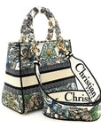 Canvas Embroidered Etoile de Voyage Medium Lady D-Lite Multicolor