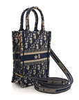 Oblique Mini Book Tote Phone Bag Blue