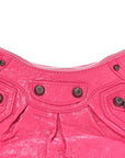 Agneau Arena Le Cagole Shoulder Bag XS Hot Pink
