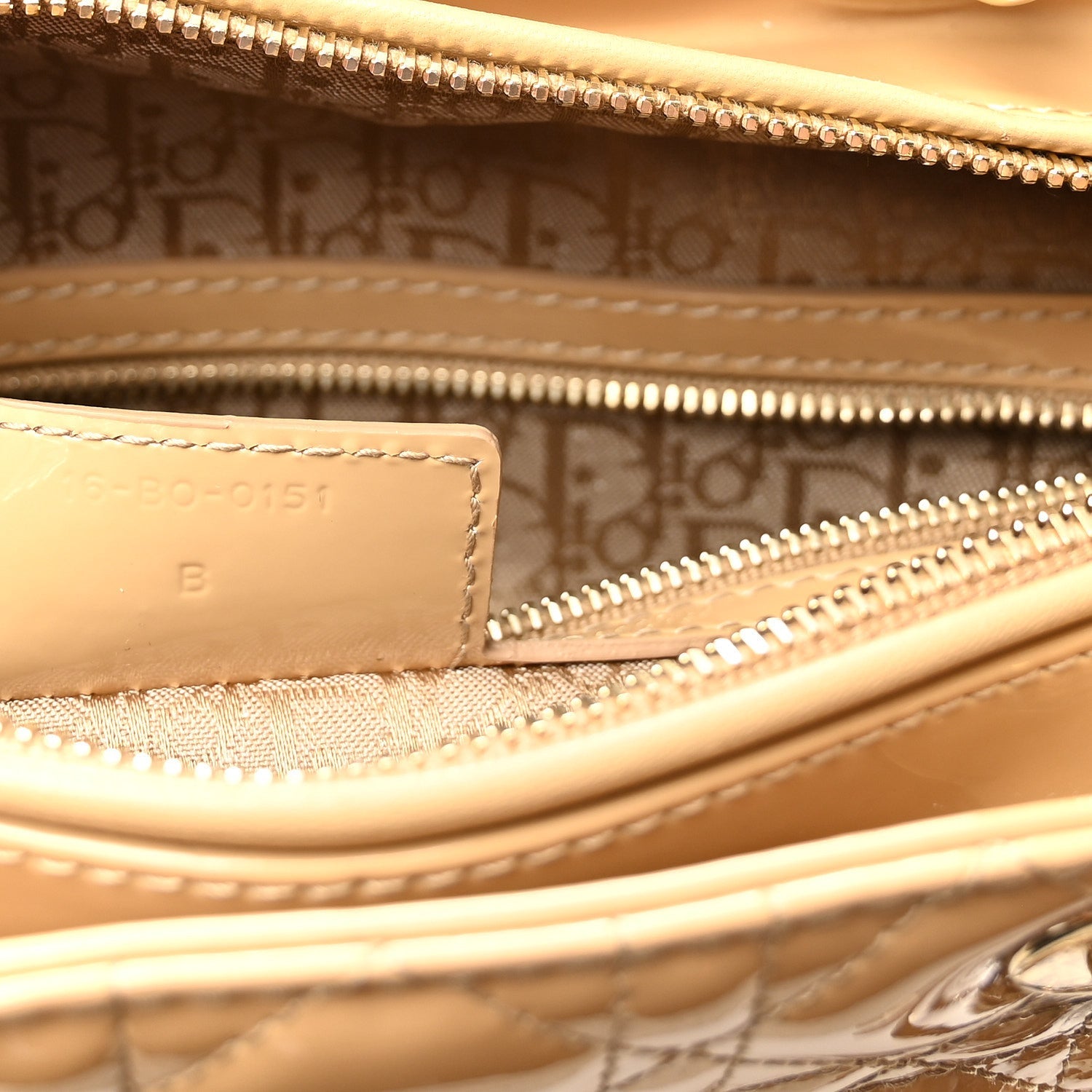 Patent Cannage Large Lady D1OR Dark Beige