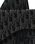 Oblique Mens Saddle Bag Black Blue