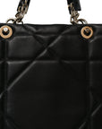 Calfskin Archicannage Large Essential Tote Black