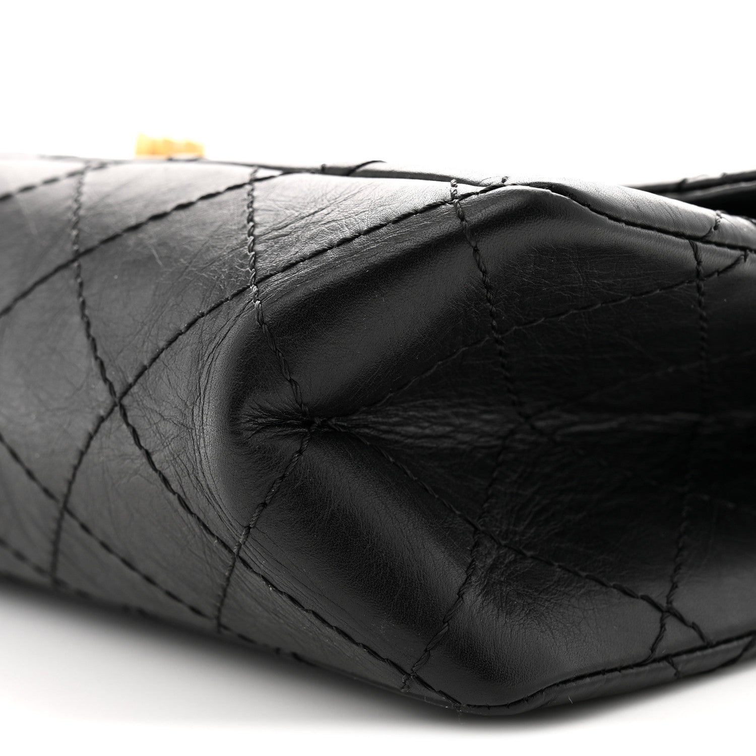 Aged Calfskin Quilted 2.55 Reissue 226 Flap Black