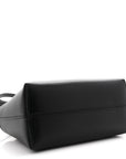 Vitello King Plexiglass Logo Embossed Mini By The Way Top Handle Boston Bag Black