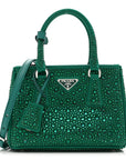 Satin Crystal Mini Galleria Double Zip Tote Mango