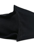 Linen Calfskin Rive Gauche North South Tote Black