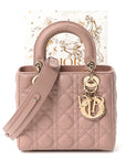 Lambskin Cannage Small My ABCD1OR Lady D1OR Fard