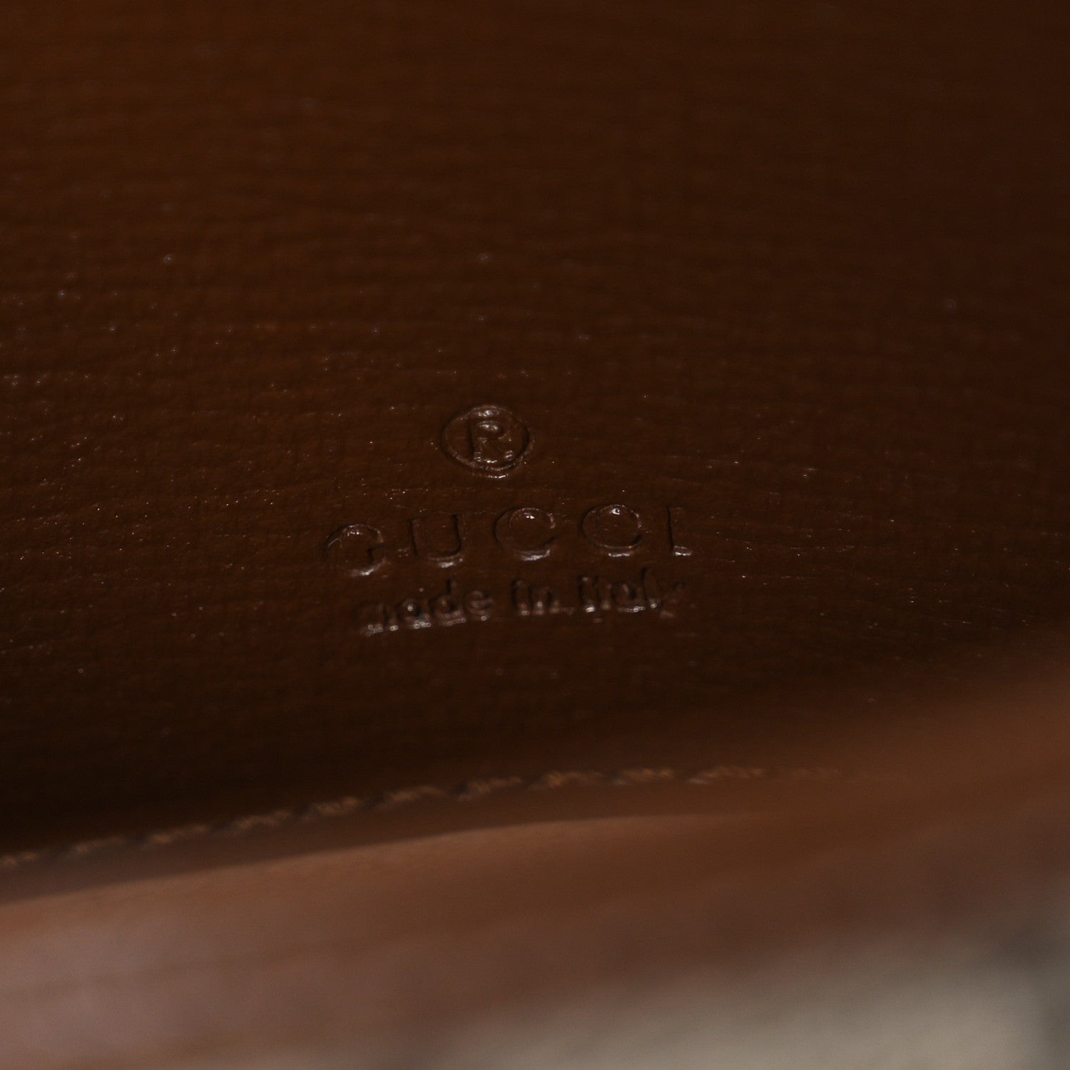 GG Supreme Monogram Azalea Calfskin Web Horsebit 1955 Wallet On Strap Beige Ebony Brown Sugar