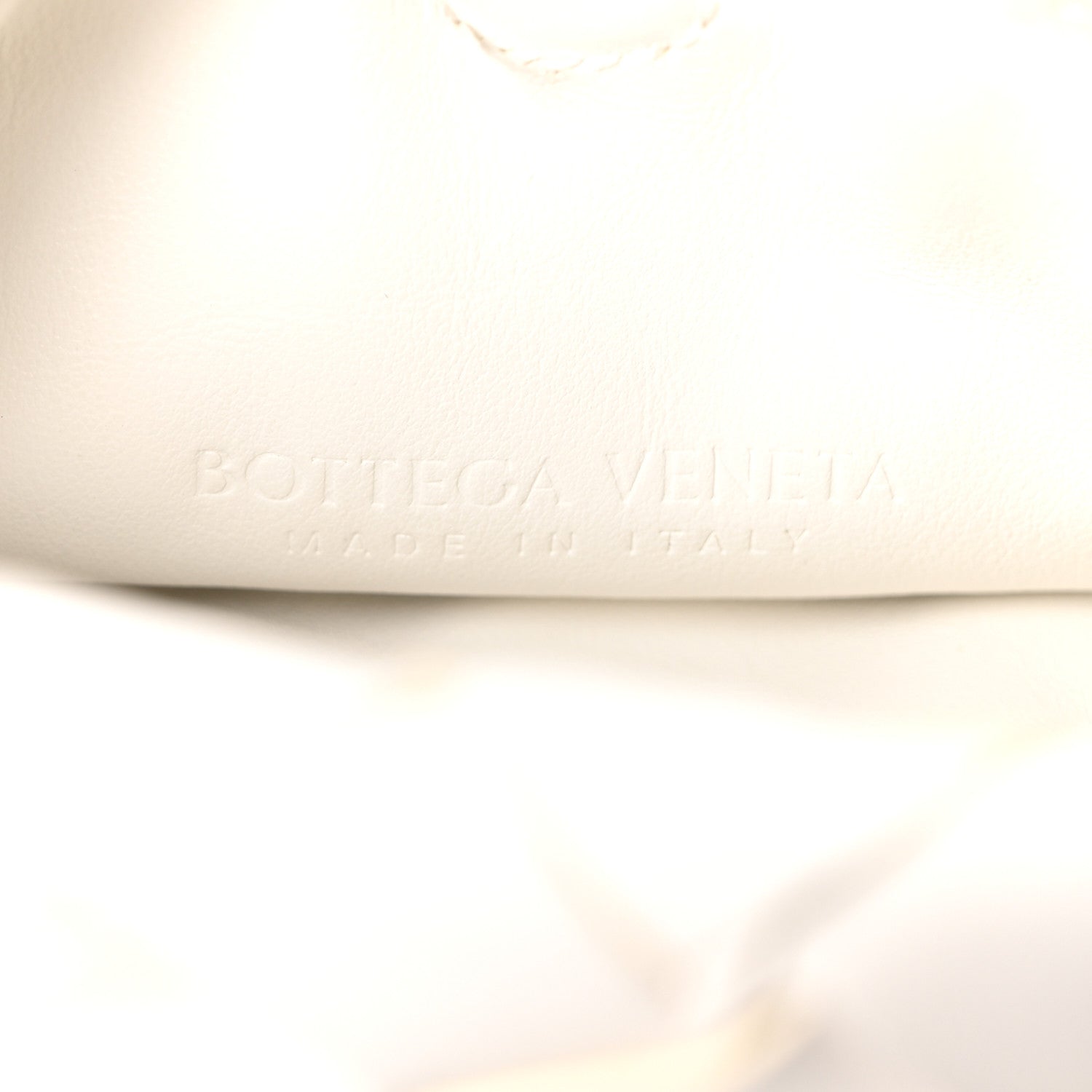 Calfskin Intrecciato Mini Hop White