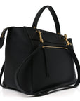 Grained Calfskin Mini Belt Bag Black