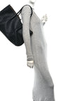 Calfskin Intrecciato Large Pinacoteca Reversible Tote Black