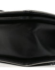 Jersey Embroidered Medium Boy Flap Black Silver