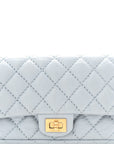 Aged Calfskin Quilted 2.55 Reissue Chain Waist Bag Light Blue