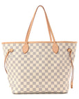 Damier Azur Neo Neverfull MM Rose Ballerine