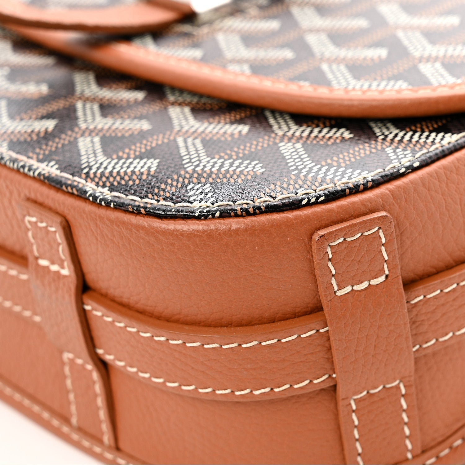 Goyardine Belvedere II PM Messenger Bag Black Gold