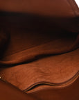 Smooth Calfskin Medium Liberta Shoulder Bag Sapele