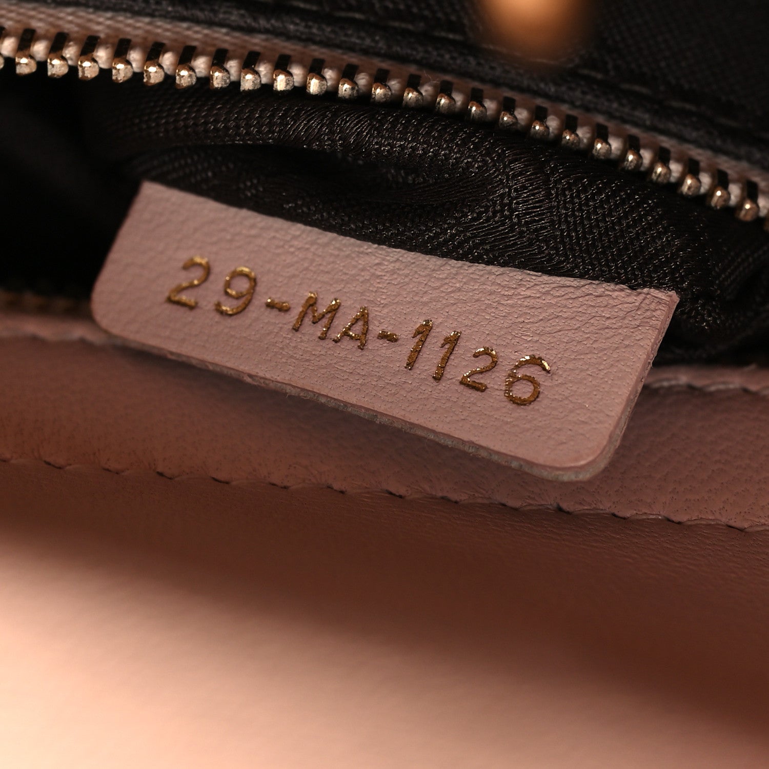 Lambskin Cannage Small Lucky Badges My Lady D1OR Light Pink