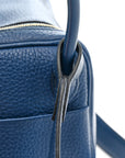 Taurillon Clemence Mini Lindy 20 Deep Bleu