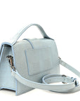 Calfskin Lizard Embossed Le Grand Bambino Light Blue