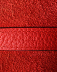 Taurillon Clemence Picotin Lock 22 MM Rouge Pivoine