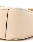 Calfskin Matelasse Small GG Marmont Shoulder Bag White