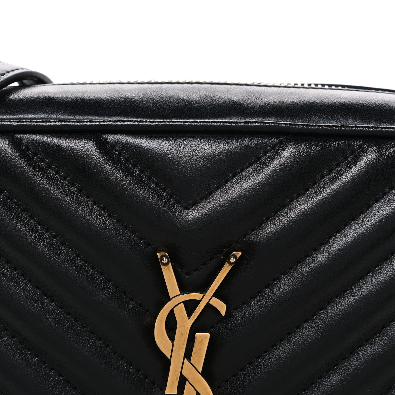 Calfskin Matelasse Monogram Lou Camera Bag Black